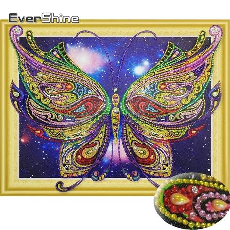 Pintura De Diamante Con Forma Especial Evershine Imagen De Mariposa De