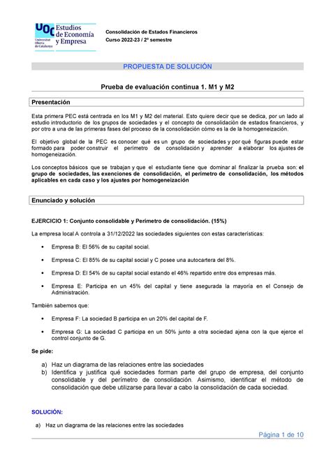 A Consolidacion Estados Financieros Pec Soluci N Publicar