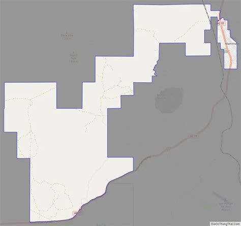 Map of Mammoth town, Arizona