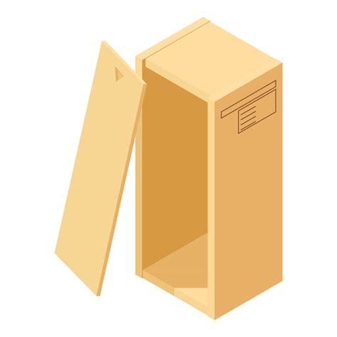 Big box icon, isometric style 15282203 Vector Art at Vecteezy