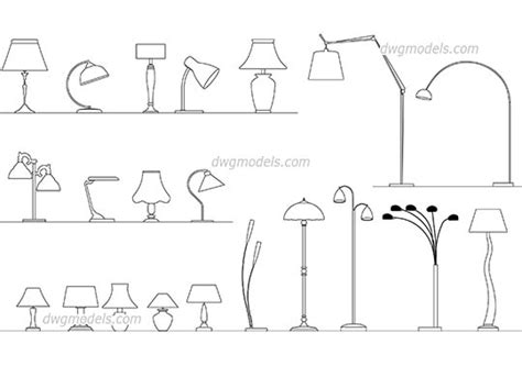 Floor Lamp CAD Block Images, Photos | Mungfali