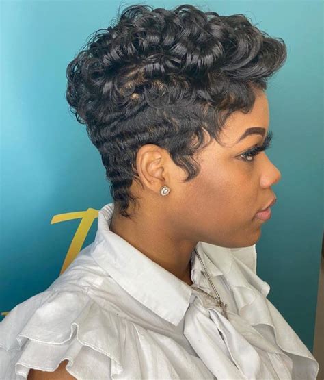 30 Pixie cut hairstyles for Black women | Pixie hairstyles, Curly pixie ...