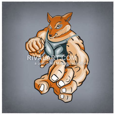 Fox Clipart Muscular Fox Muscular Transparent Free For Download On