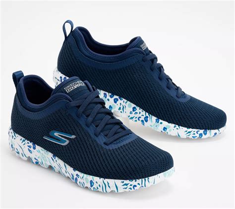 As Is Skechers Gowalk Travel Vegan Washable Bungee Sneakers Qvc