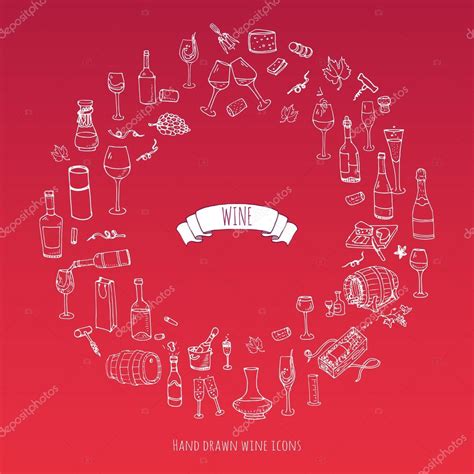 Wine Icons Set — Stock Vector © Natasha Pankina 108795202