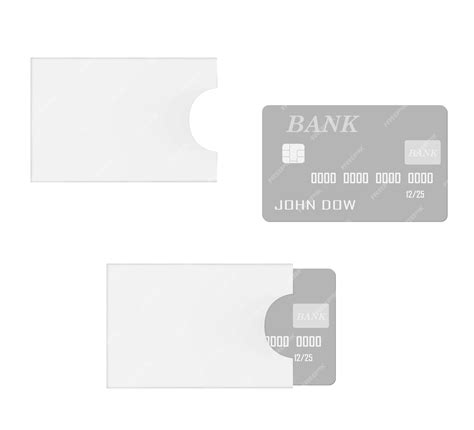 Cartão de crédito com chip de banco com porta-cartão isolado no fundo