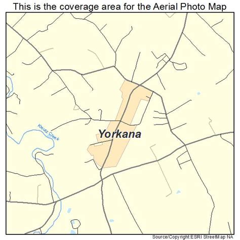 Aerial Photography Map Of Yorkana Pa Pennsylvania