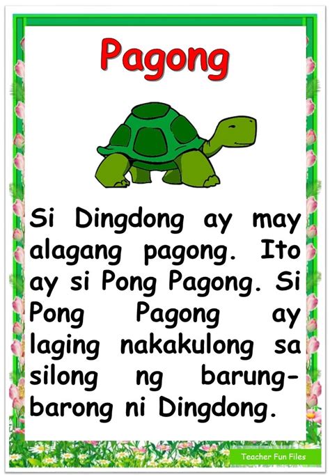 Grade 1 Reading Comprehension Tagalog