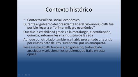 Literatura a través de la historia: FUTURISMO- CONTEXTO HISTORICO