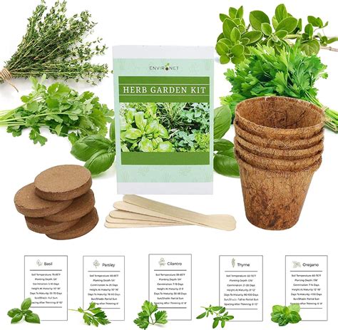 Amazon Environet Herb Garden Kit Seed Starter Kit Indoor Grow