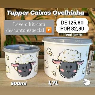 Tupper Caixa Ovelhinha Litros Redondinha Ml Tupperware