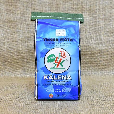 KALENA Yerba Mate Despalada X 500g Sin Tacc Sabores Andinos