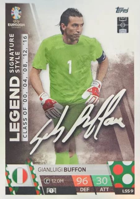 Match Attax Euro Lss Legend Signature Style Gianluigi Buffon Eur