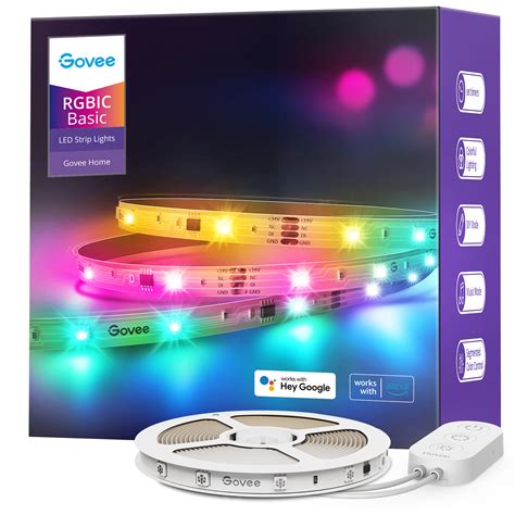 Banda LED Govee Basic H618A RGBIC 5m Sincronizare Muzica Wifi Si