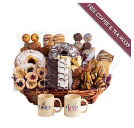 Sympathy Good Morning Breakfast Pastry Gift Basket Free Shipping