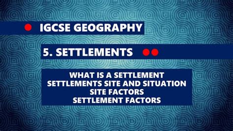 Settlement Types Di