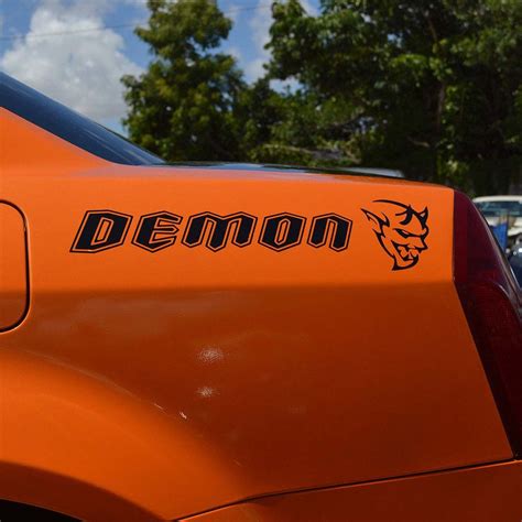 Dodge Challenger Srt Demon Vinyl Decal Etiqueta Auto Car Truck Side