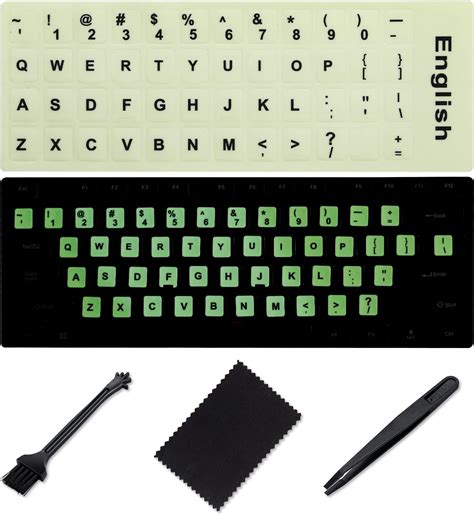 Amazon English Keyboard Sticker Glow In The Dark 4 In 1 Luminous