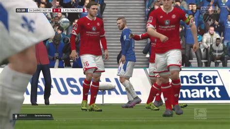 FIFA 16 Karriere Saison 2 Spieltag 34 Darmstadt 98 1 FSV Mainz 05