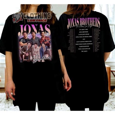 Jonas Brothers Five Albums One Night The Tour 2023 Merch, Jonas ...