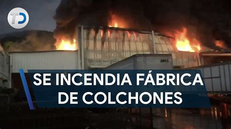 Se Incendia F Brica De Colchones En Santiago Nl Youtube