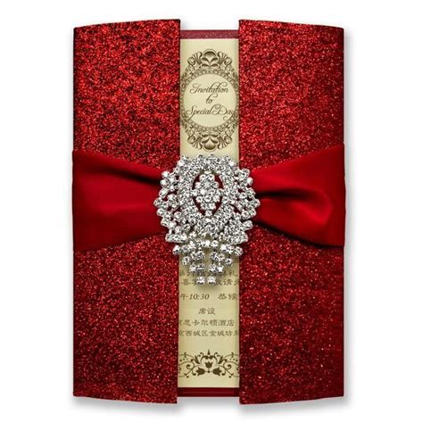 Luxury Red Wedding Invitation Cards | Red wedding invitations, Royal ...