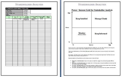 Stakeholder Analysis Templates | 11+ Free Word, Excel & PDF Formats, Samples, Examples, Forms