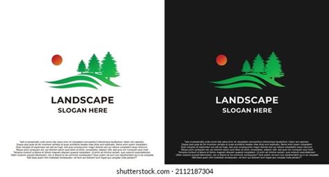 Landscape Landscaping Logo Design Green Color Stock Vector (Royalty Free) 2112187304 | Shutterstock