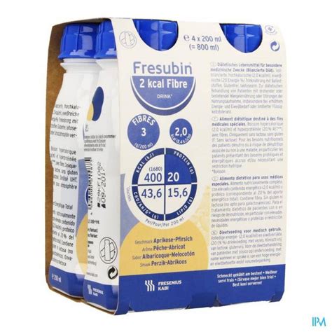 Fresubin Kcal Fibre Drink Abrikoos Perzik Easybottle X Ml