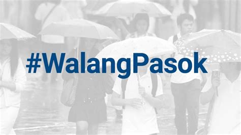 Walang Pasok Class Suspensions For October Due To Leon