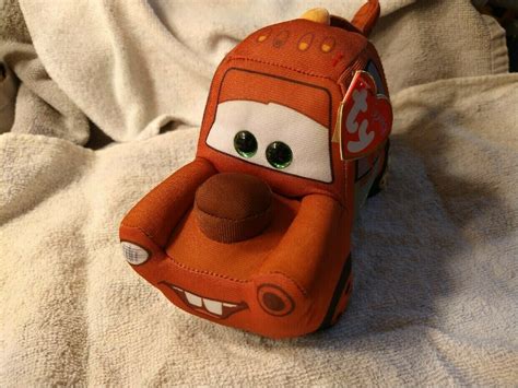 2017 Disney Cars Mater Tow Truck TY Sparkle Plush 4"