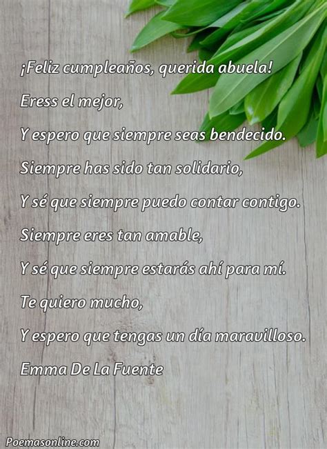 Cinco Poemas Para Mi Abuela De Feliz Cumplea Os Poemas Online