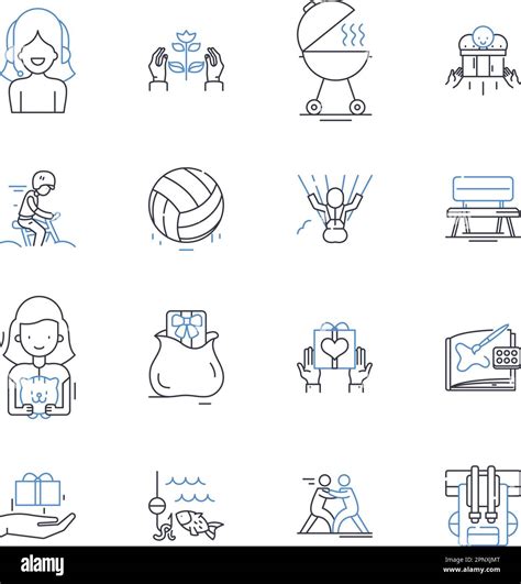 Cognitive Behavioral Therapy Line Icons Collection Therapy Treatment