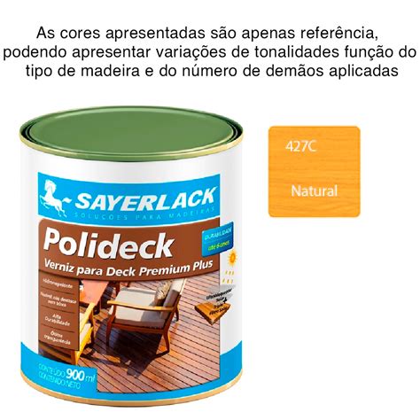 Verniz Madeira Deck Polideck Natural Ml Sayerlack