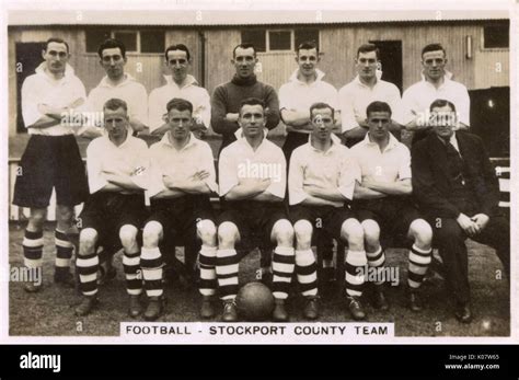 Stockport County FC football team 1935 Stock Photo - Alamy