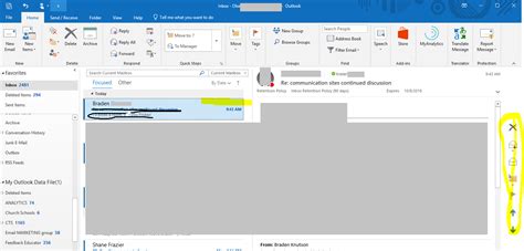 Message Menu Placement In Outlook 365 Desktop App Microsoft Community