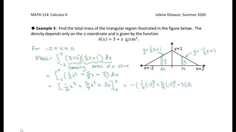 8 4 Density And Center Of Mass Example 3 Youtube