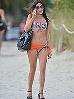 Claudia Romani Wearing A Bikini In Miami Beach