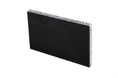 Black Frp Facing Polypropylene Honeycomb Sandwich Panel Grp Composite