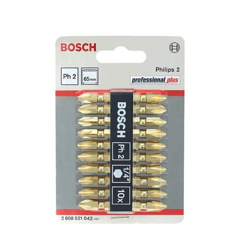 Bosch Gold Magnetic Screwdriver Bit 65mm 2608521042 Europa Tools