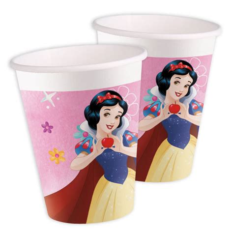 Disney Princess Partybecher 200ml 8 Stück Prinzessin Deko