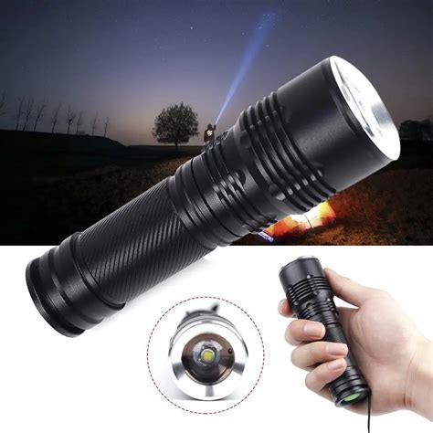 Waterproof Flashlight Strong Lumen T Tactical Led Flashlight High