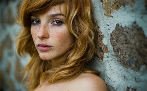 Wallpaper Face Long Hair Actress Freckles Nose Person Skin