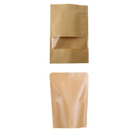 Emballage Alimentaire Sac Fermeture Clair En Papier Kraft Avec