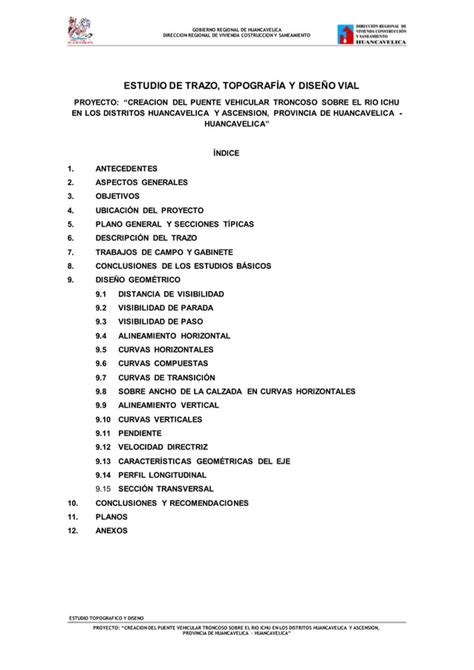 Trazo Topografia Y Dise O Vial Docx