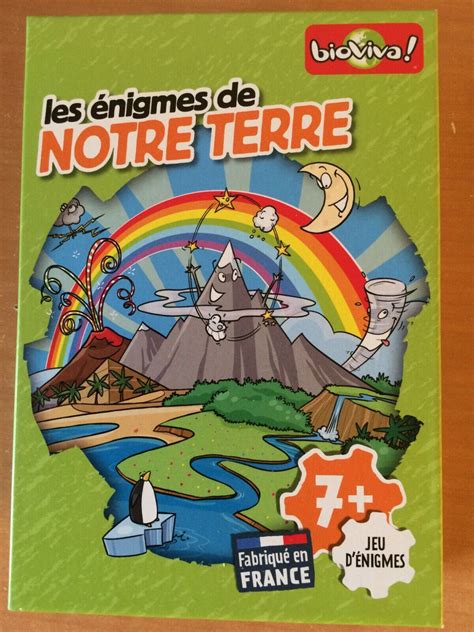 Jeu Les Enigmes De Notre Terre Bioviva EBay