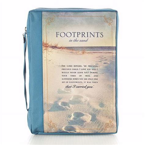 Christian Art Gifts Footprints Bible Cover - Extra Large - Walmart.com