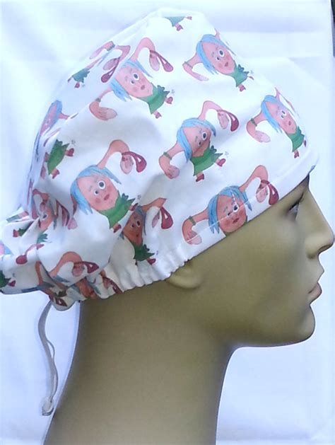 Judy The Utie Uterus Scrub Hat Theatre Cap Gyn Anatomy Cartoon Pixie Etsy