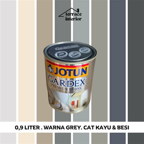 Jual Cat Kayu Besi Gardex Warna Grey Premium Gloss Jotun L Shopee