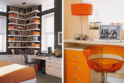 Orange Home Office Interiors